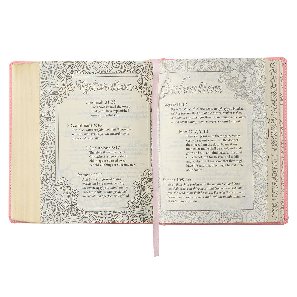 Pink Hardcover Faux Leather My Promise Bible