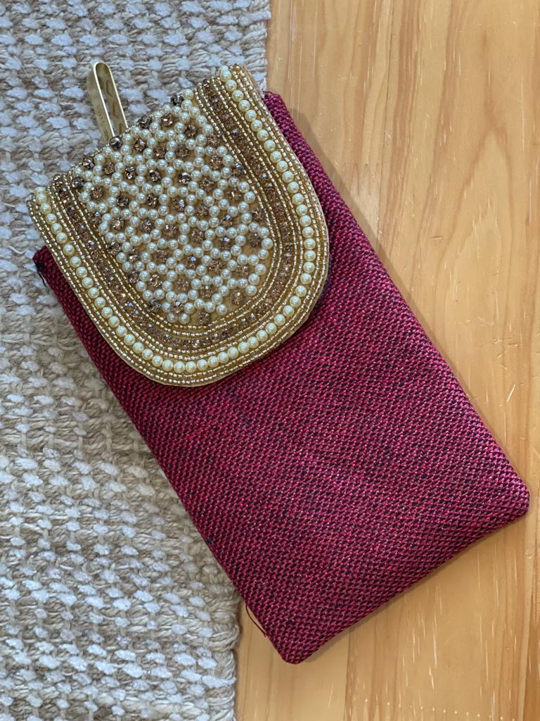 Crossbody Embroidered Cellphone Bag