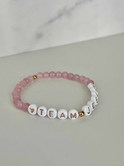 Opal Iridescent Bead Bracelet – Team Jesus Multicolor Faith Jewelry