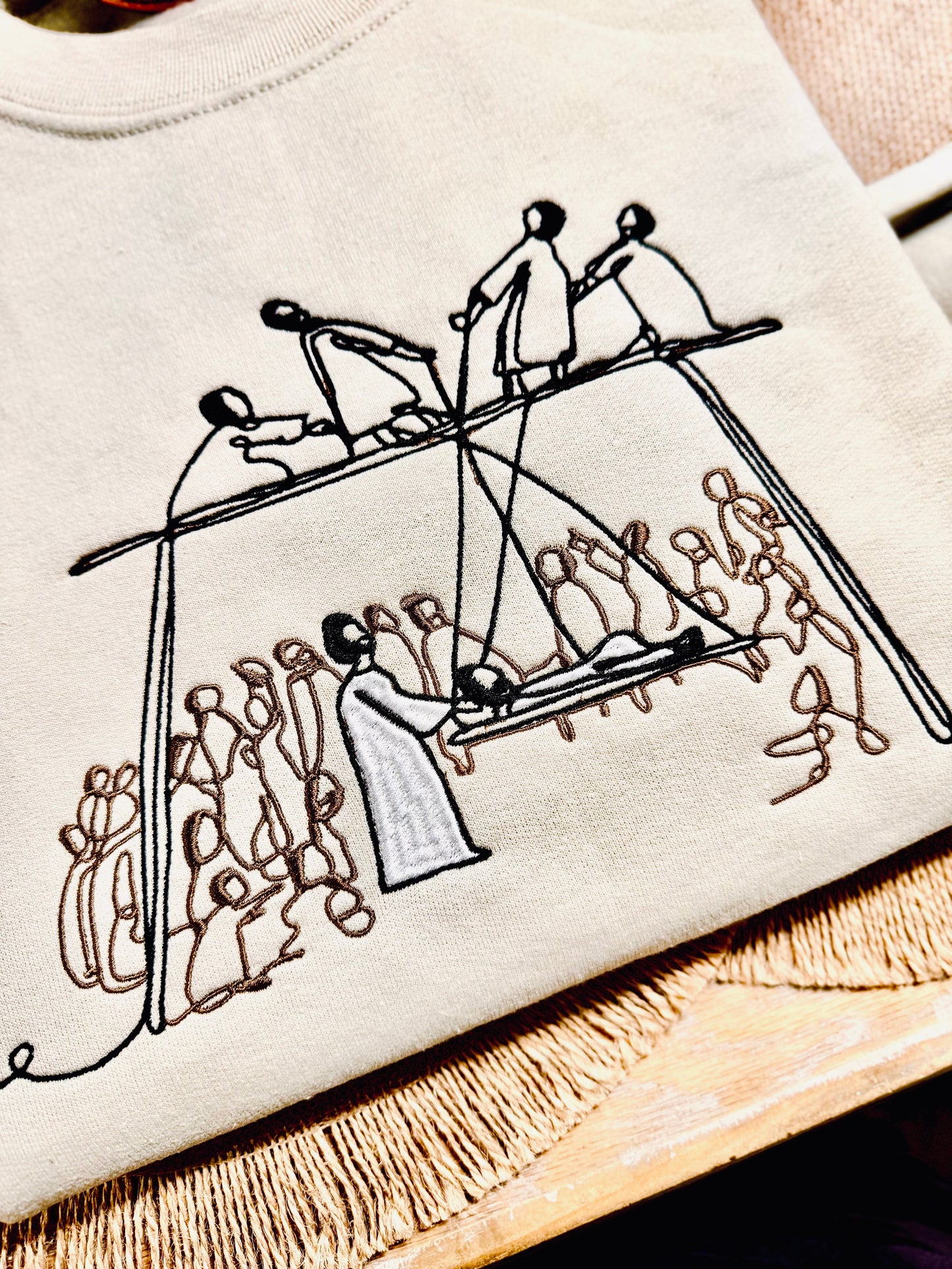 Jesus Heals The Paralyzed Embroidered Shirt, Christian Sweatshirt, Embroidered Jesus Shirt, Christian Shirt, Christian Gift