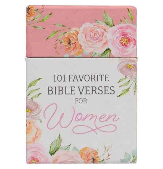101 Favorite Bible Verses for Women Pink Floral Box of Blessings