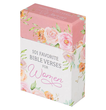 101 Favorite Bible Verses for Women Pink Floral Box of Blessings
