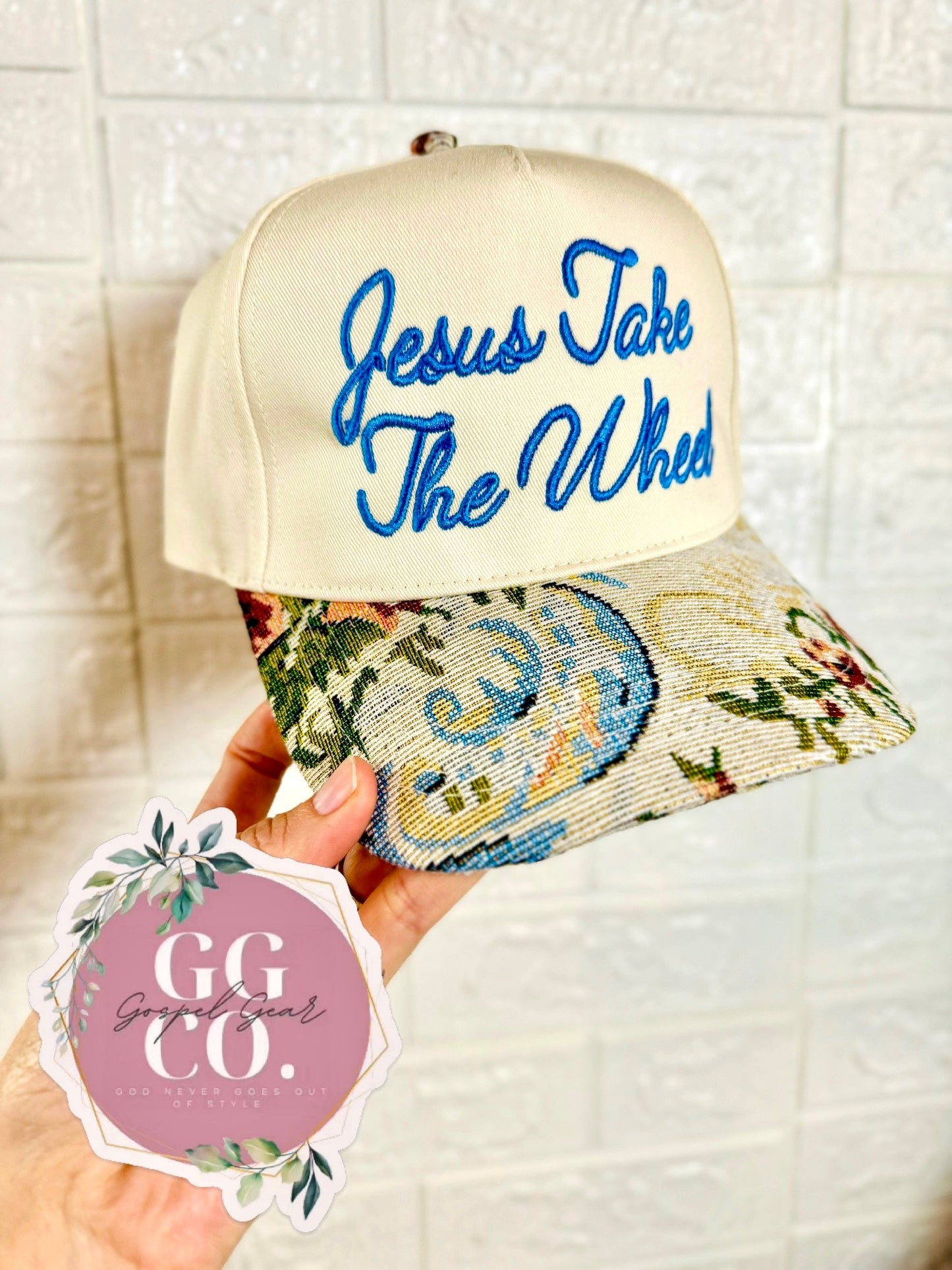 Jesus Take The Wheel Embroidered Hat, Embroidered Christian Hat, Dad Hat, Embroidered Vintage Hat, Christian Gift