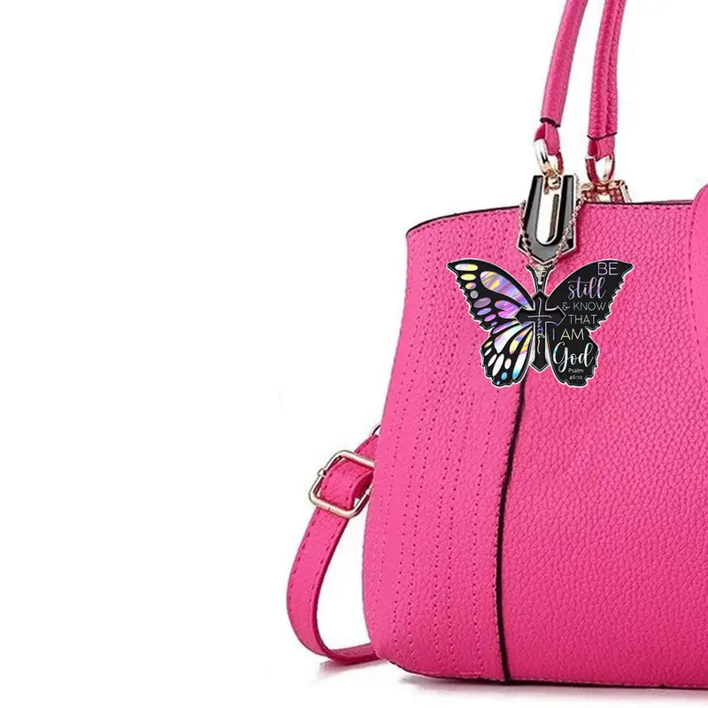 Be Still & Know Butterfly Key Chain