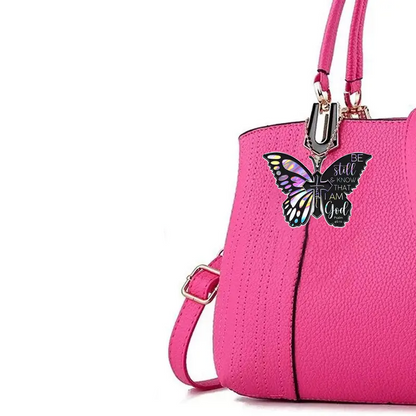 Be Still & Know Butterfly Key Chain