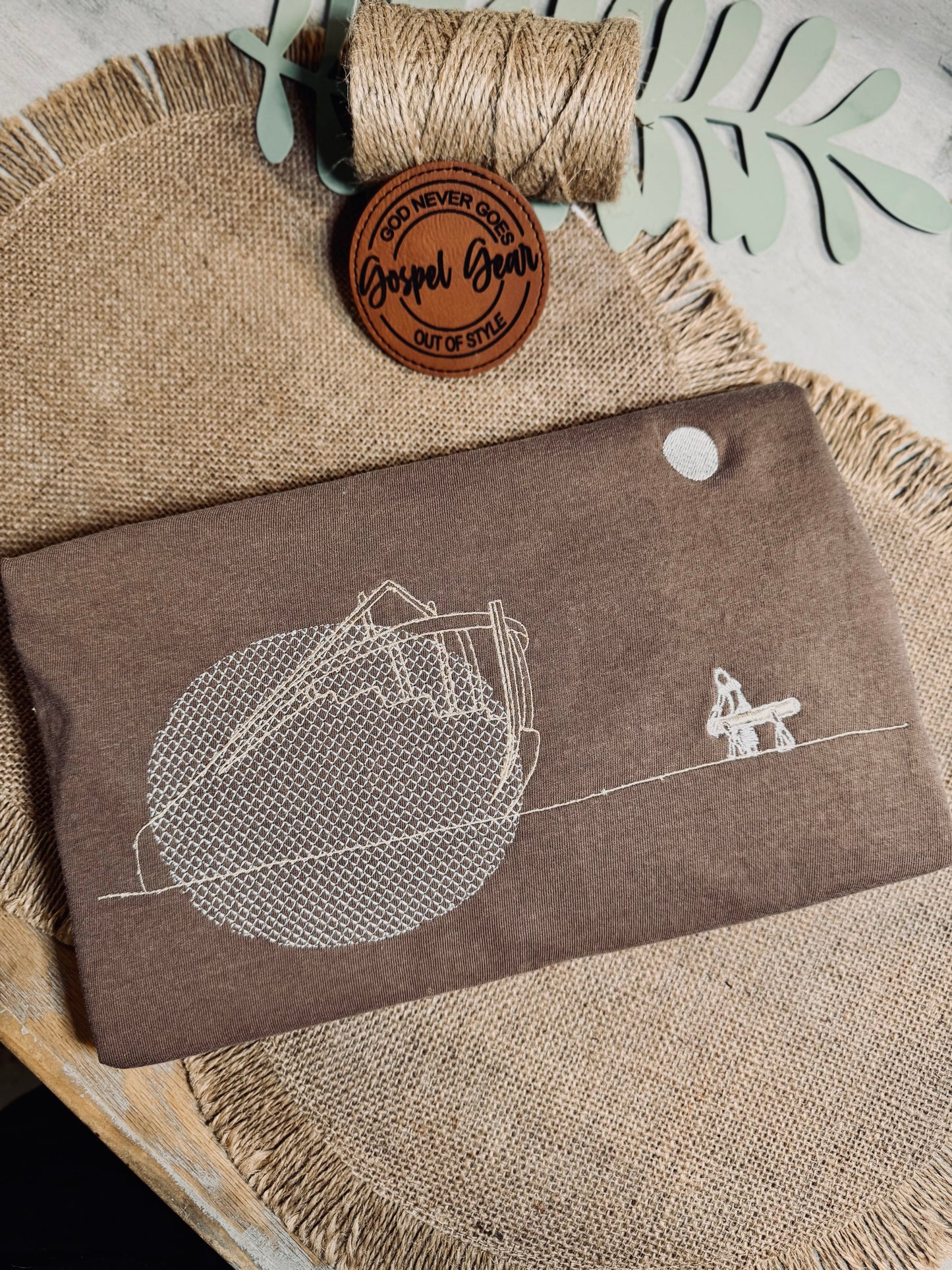 The Ark Embroidered Shirt, Christian Sweatshirt, Embroidered Jesus Shirt, Christian Shirt, Christian Gift