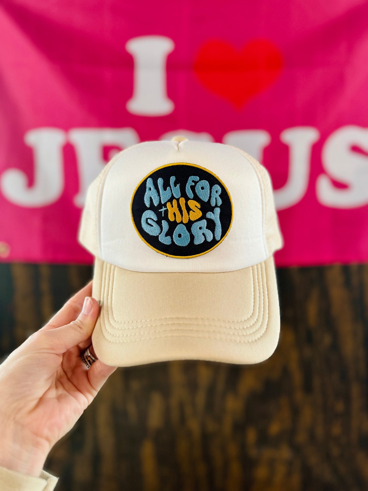 All For His Glory - Christian Trucker Hat