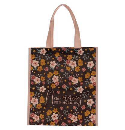 New Mercies New Morning Non-Woven Coated Tote Bag