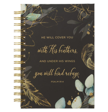 GTI Christian Hoodie: Brave + Black and Gold Feather Spiral Journal Bundle
