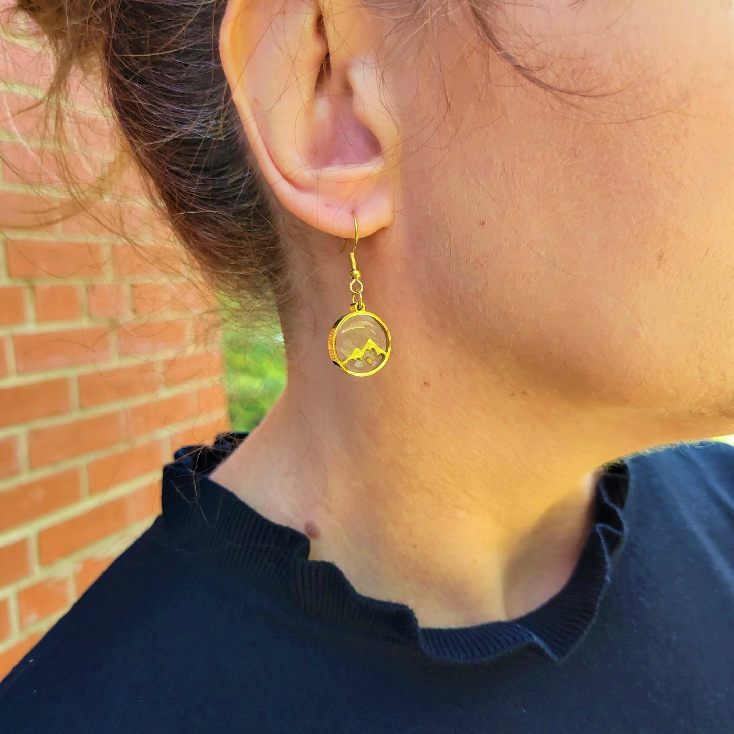 Mustard Seed Mountain Earrings