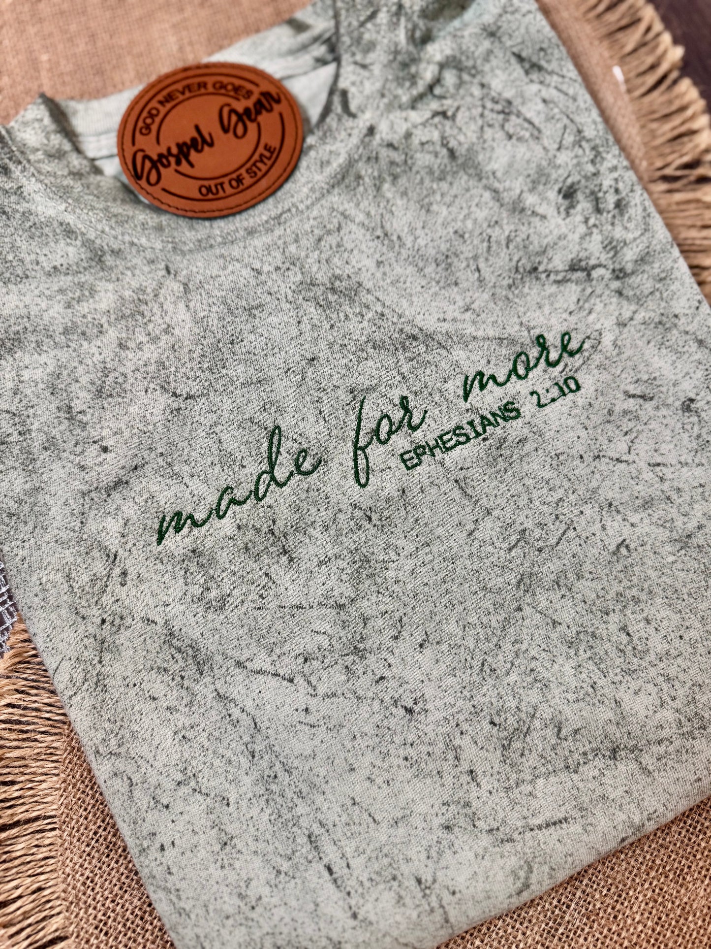 Made For More Color Blast Embroidered Shirt, Embroidered Pullover, Christian Shirt, Embroidered Pullover, Christian Gift, Church Shirt