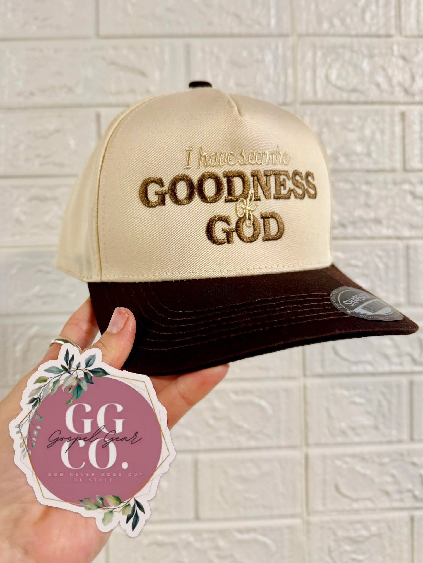 I Have Seen The Goodness Of God - Embroidered Vintage Hat