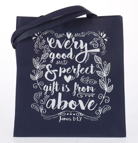 Every Good and Perfect Gift Tote Shopping Bag - James 1:17