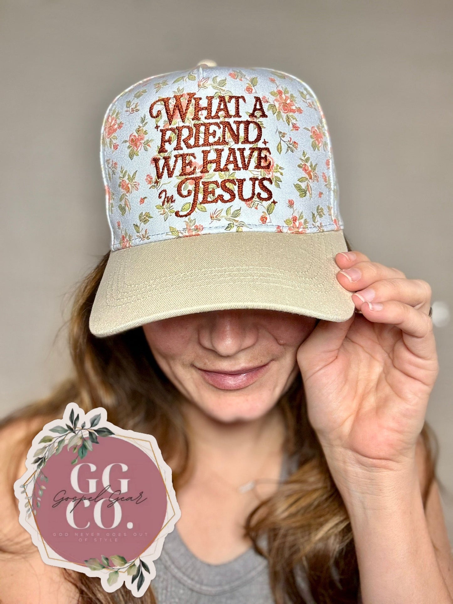 What A Friend We Have In Jesus Embroidered Hat, Embroidered Christian Hat, Christian Dad Hat, Christian Gift