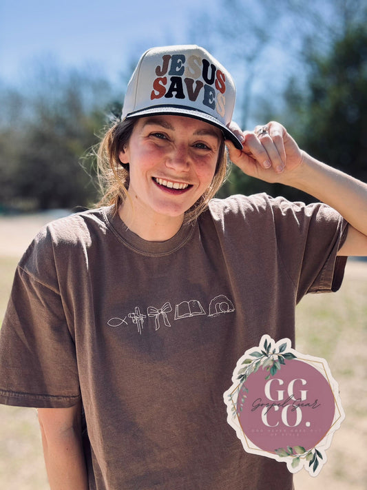 Simply Jesus Embroidered Shirt, Embroidered Pullover, Christian Shirt, Embroidered Pullover, Christian Gift, Church Shirt