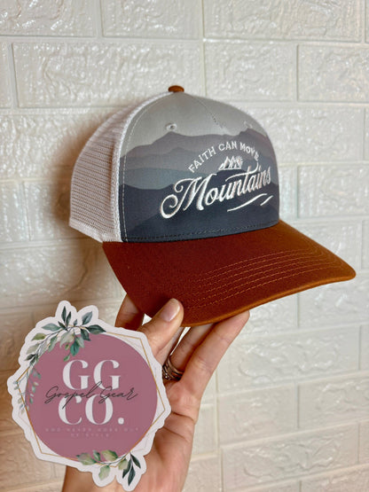 Faith Can Move Mountains - Specialty Christian Trucker Hat