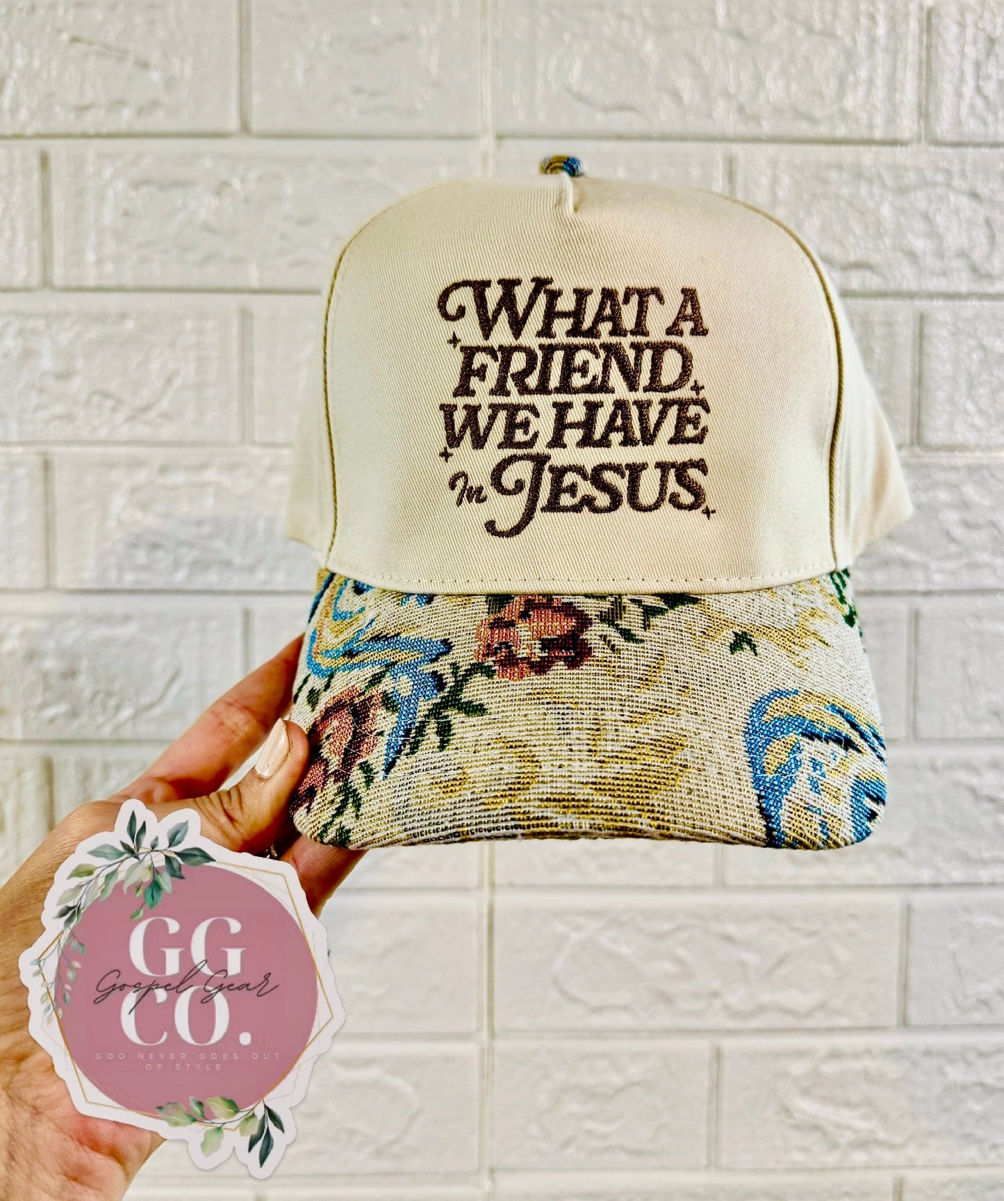 What A Friend We Have In Jesus Embroidered Hat, Embroidered Christian Hat, Christian Dad Hat, Christian Gift