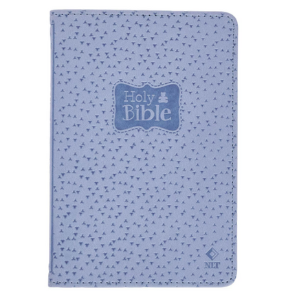 Blue Faux Leather NLT New Testament Keepsake Bible for Boys