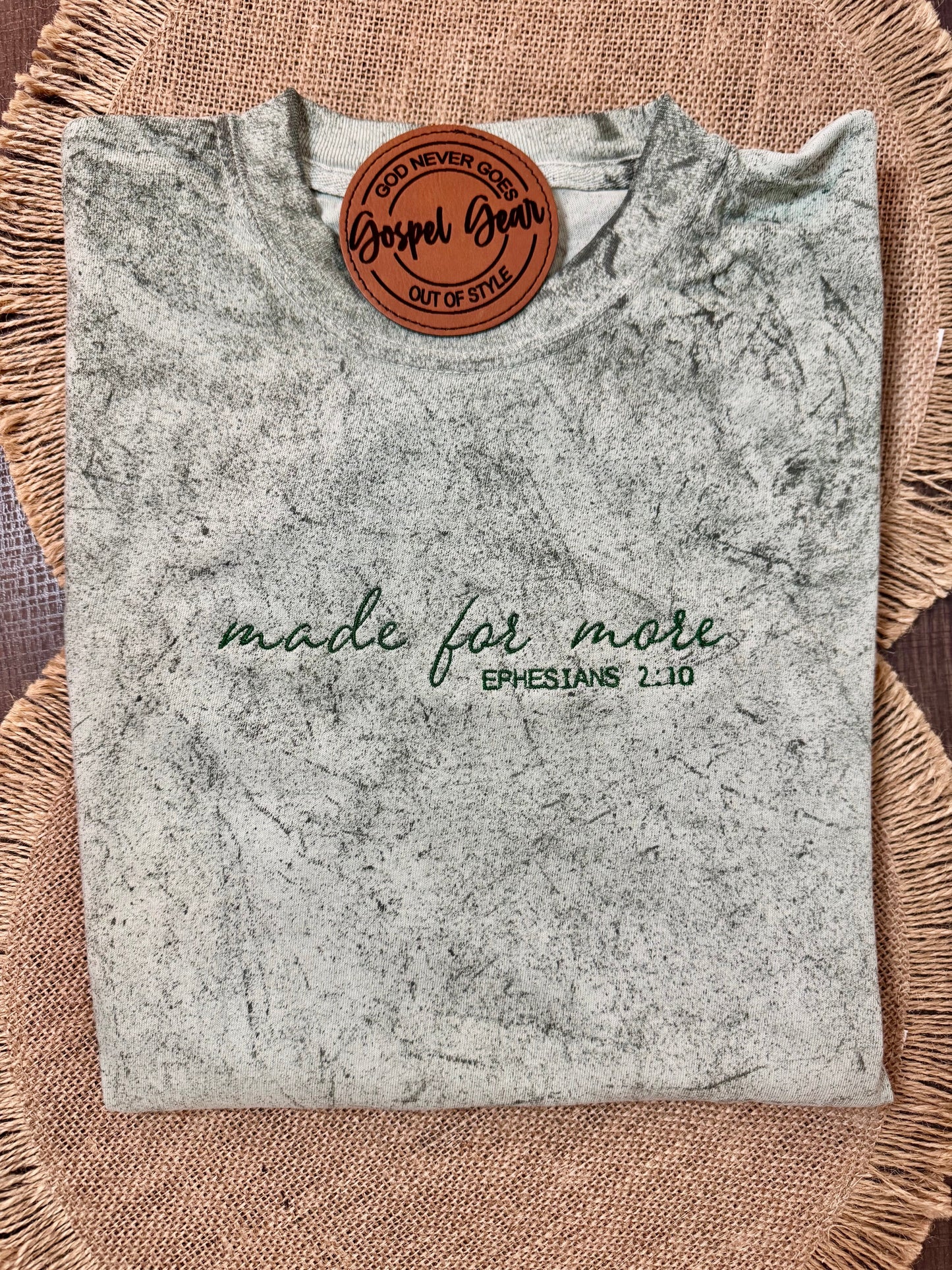 Made For More Color Blast Embroidered Shirt, Embroidered Pullover, Christian Shirt, Embroidered Pullover, Christian Gift, Church Shirt