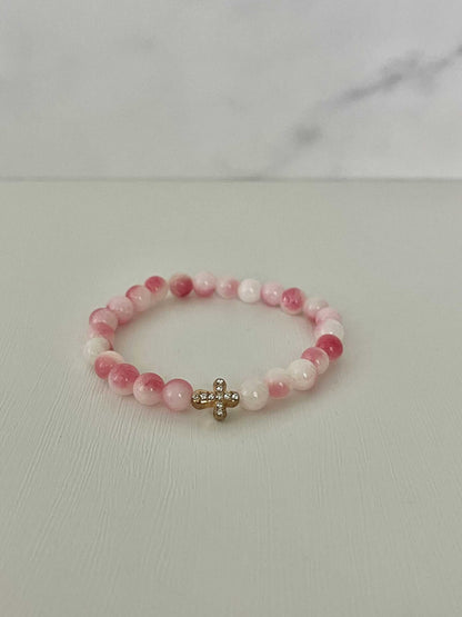 Cross Bead Bracelet Collection - Faith-Inspired Jewelry