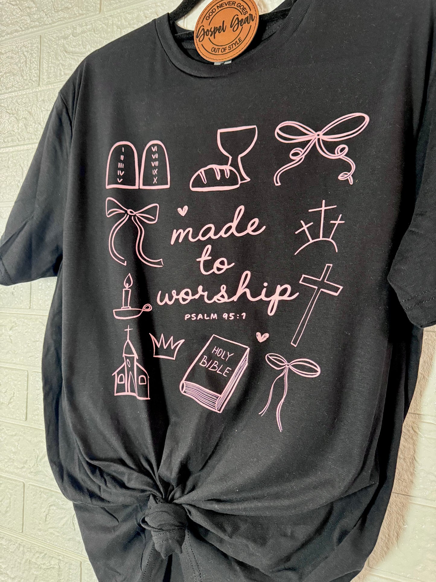 Made To Worship Collage -  Christian Shirt - Christian Apparel - Graphic Tee - Christian Gift
