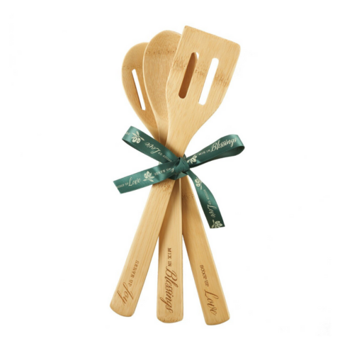 Love, Blessings, Joy Bamboo Spoon Set