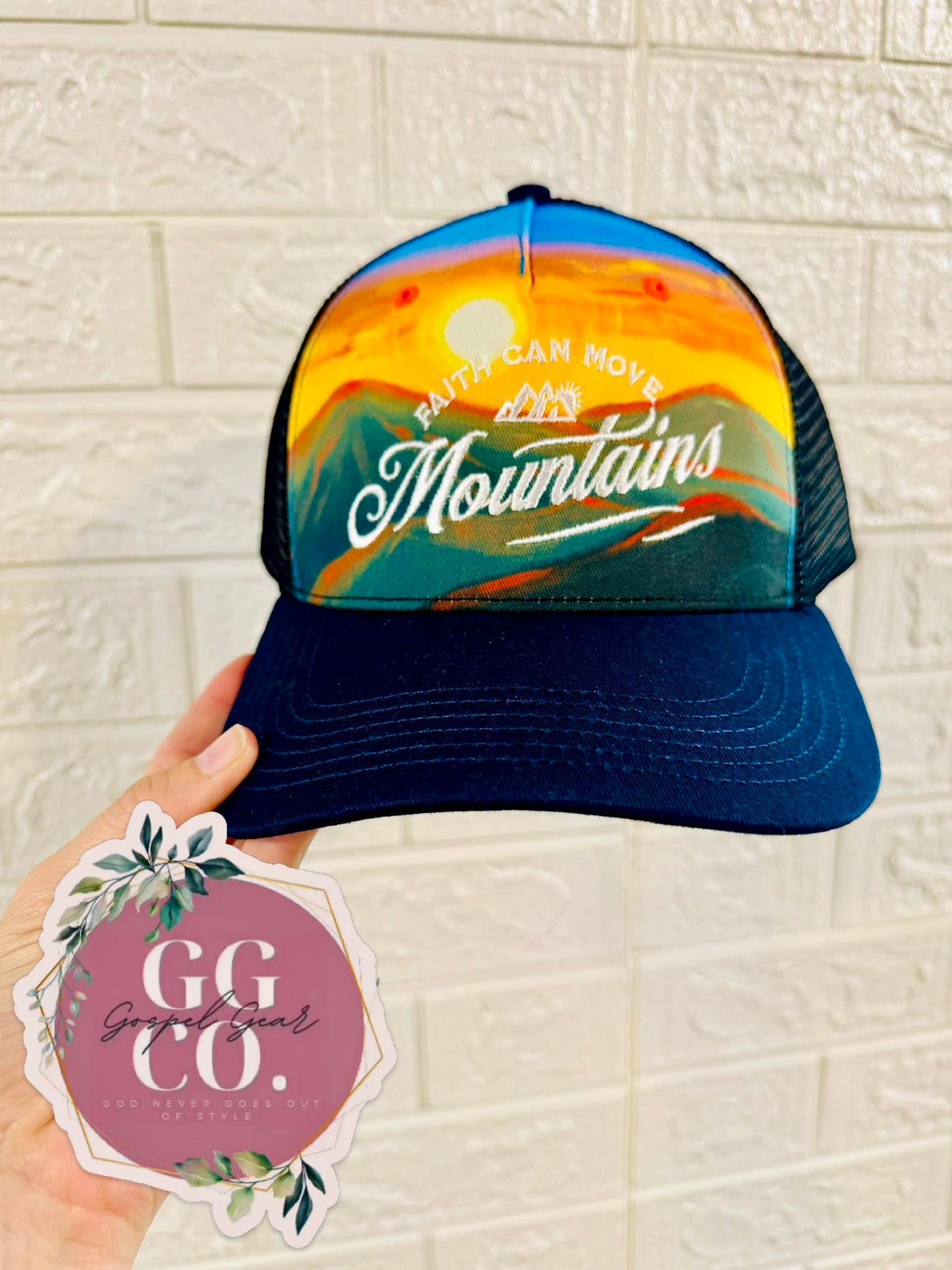 Faith Can Move Mountains - Specialty Christian Trucker Hat