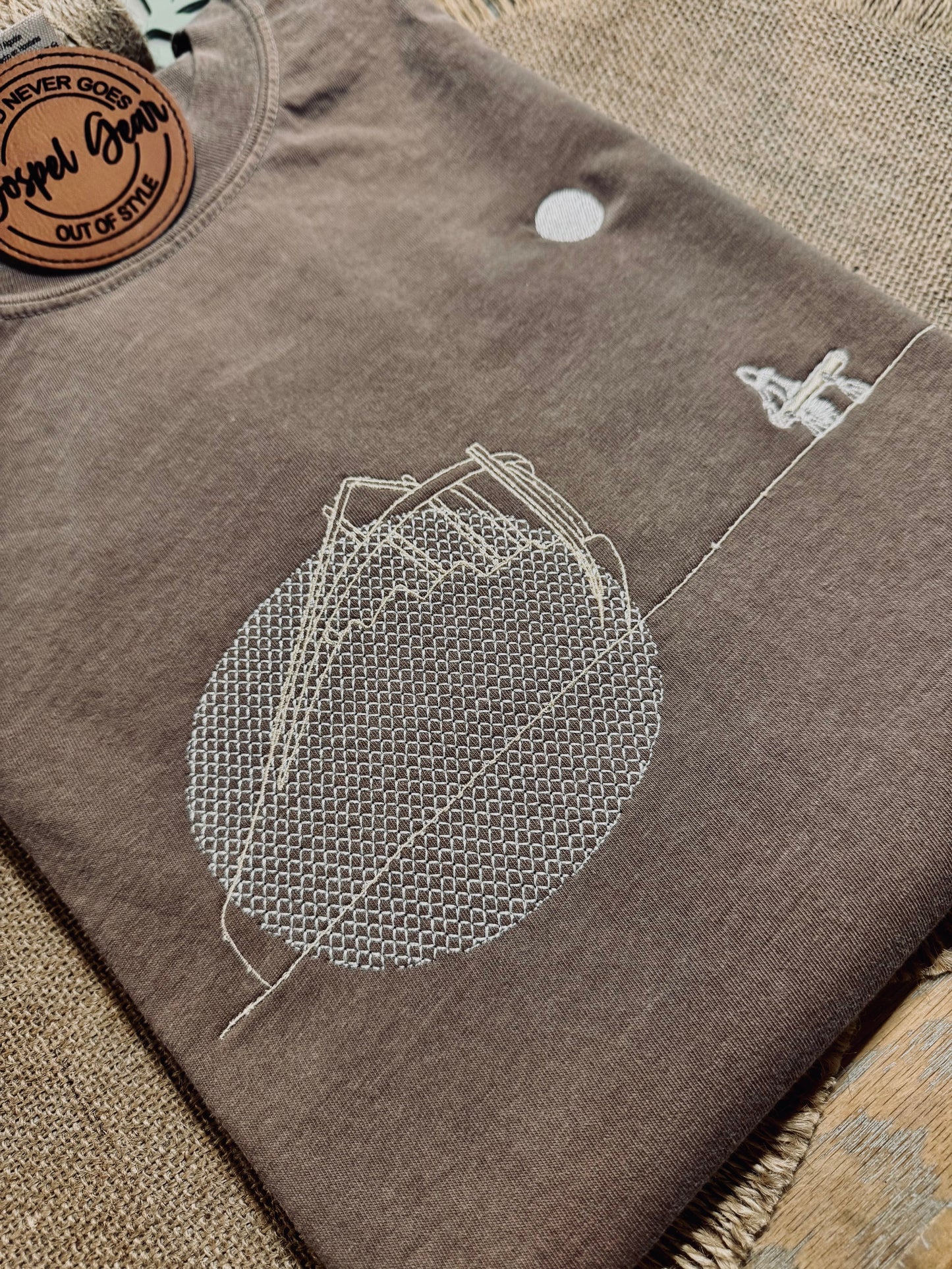 The Ark Embroidered Shirt, Christian Sweatshirt, Embroidered Jesus Shirt, Christian Shirt, Christian Gift