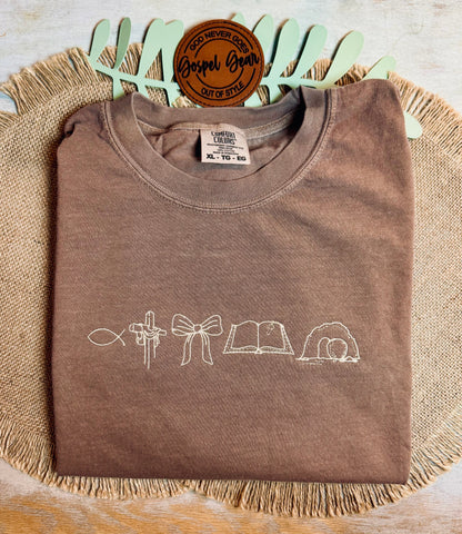 Simply Jesus Embroidered Shirt, Embroidered Pullover, Christian Shirt, Embroidered Pullover, Christian Gift, Church Shirt