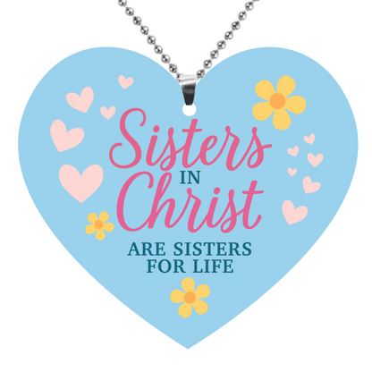Sisters In Christ Key Chain, Rearview Mirror Ornament