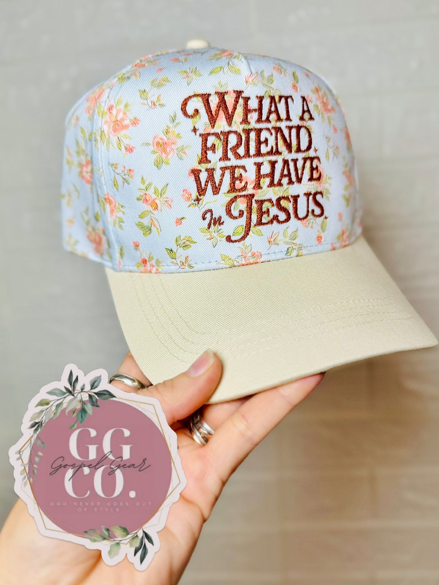 What A Friend We Have In Jesus Embroidered Hat, Embroidered Christian Hat, Christian Dad Hat, Christian Gift