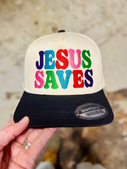Jesus Saves Hat, Embroidered Hat, Embroidered Christian Hat, Christian Hat, Trendy Hat, Christian Gift, Embroidered