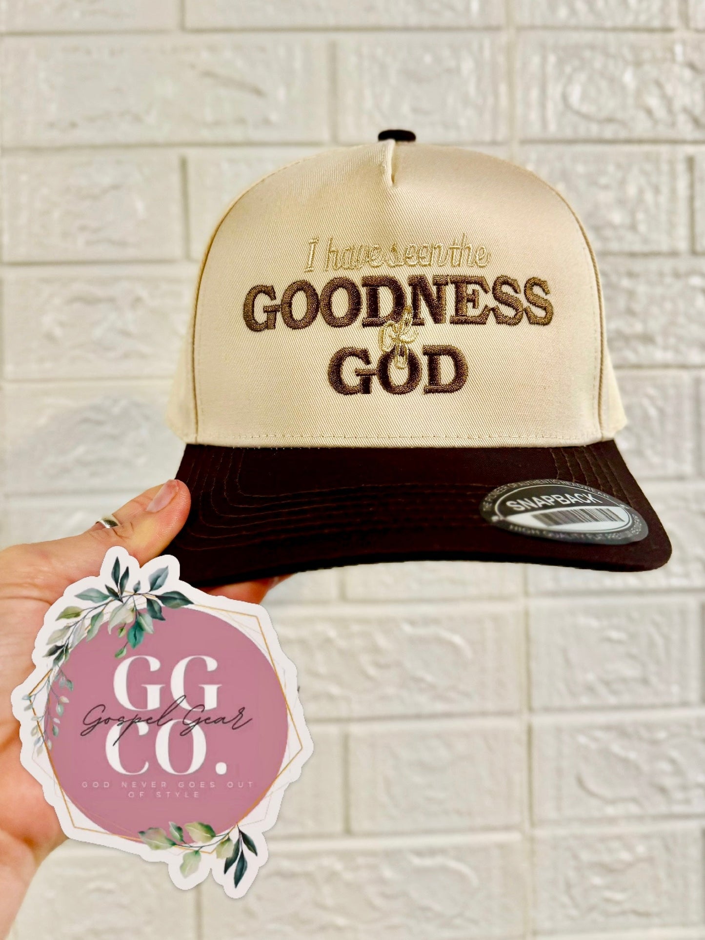 I Have Seen The Goodness Of God - Embroidered Vintage Hat