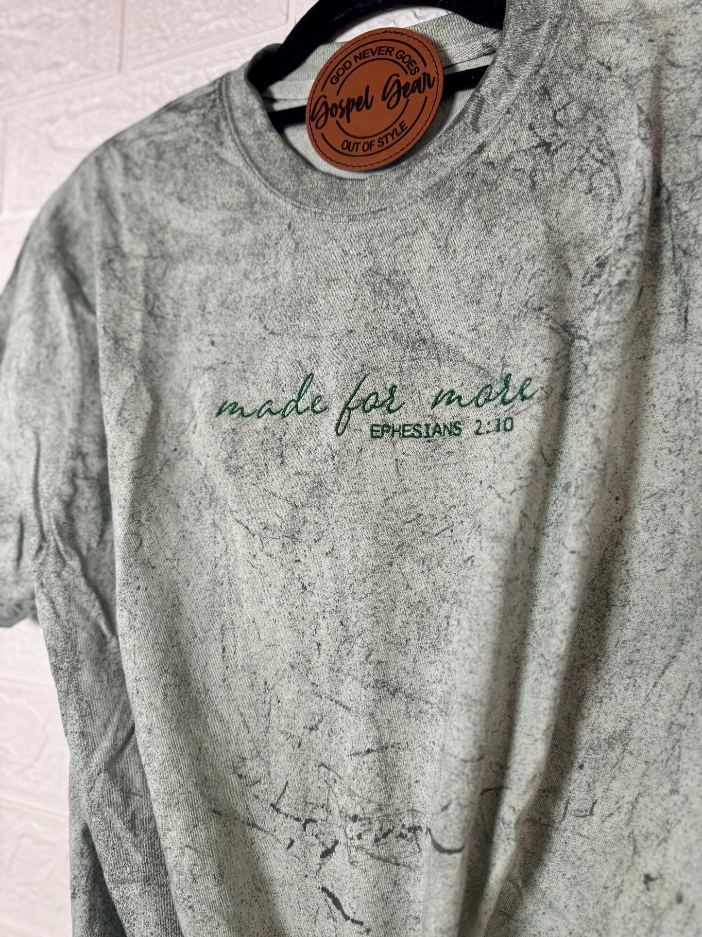 Made For More Color Blast Embroidered Shirt, Embroidered Pullover, Christian Shirt, Embroidered Pullover, Christian Gift, Church Shirt