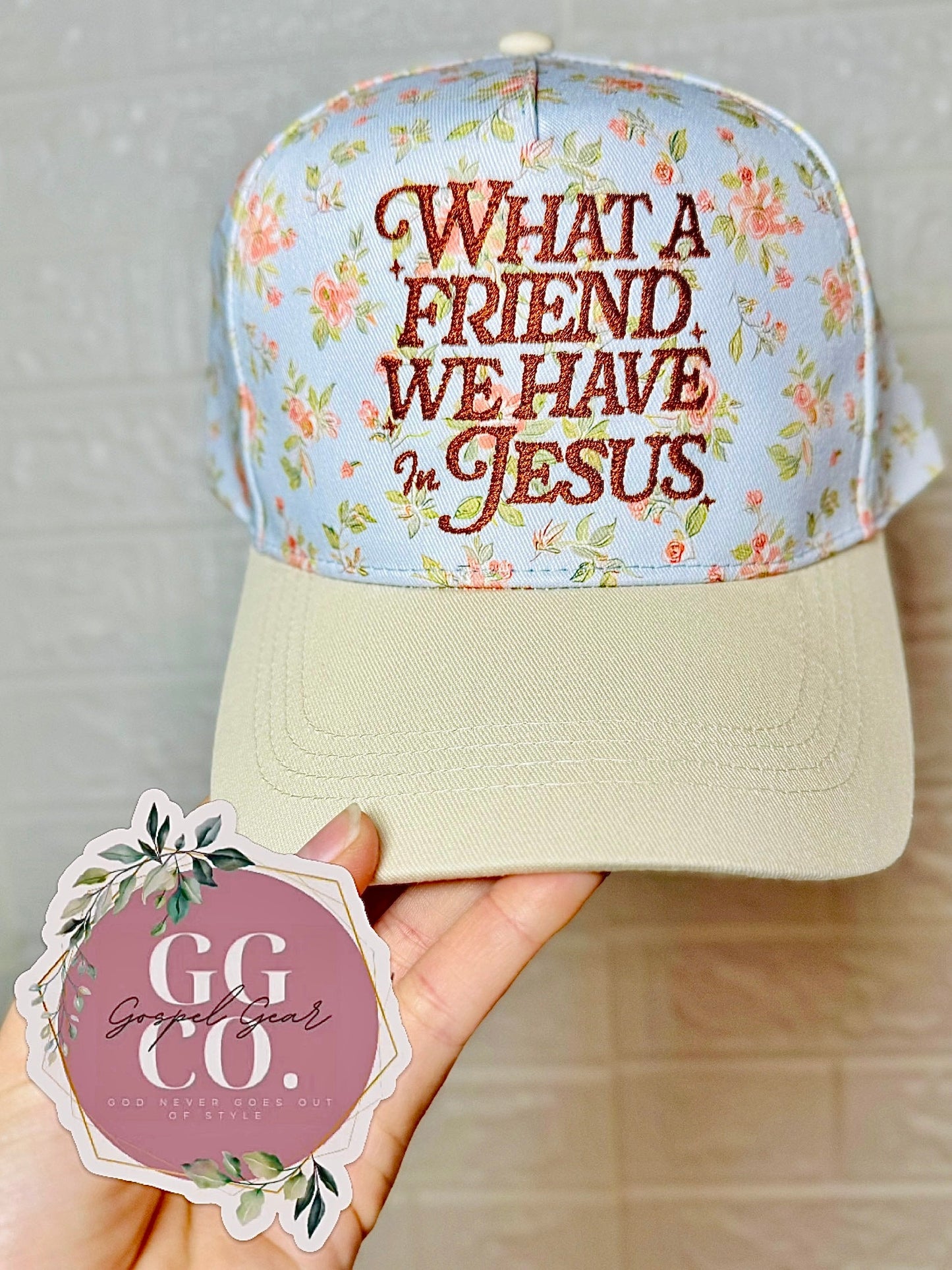 What A Friend We Have In Jesus Embroidered Hat, Embroidered Christian Hat, Christian Dad Hat, Christian Gift
