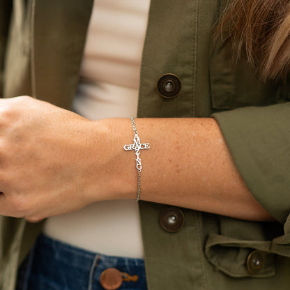 Amazing Grace Cross Bracelet