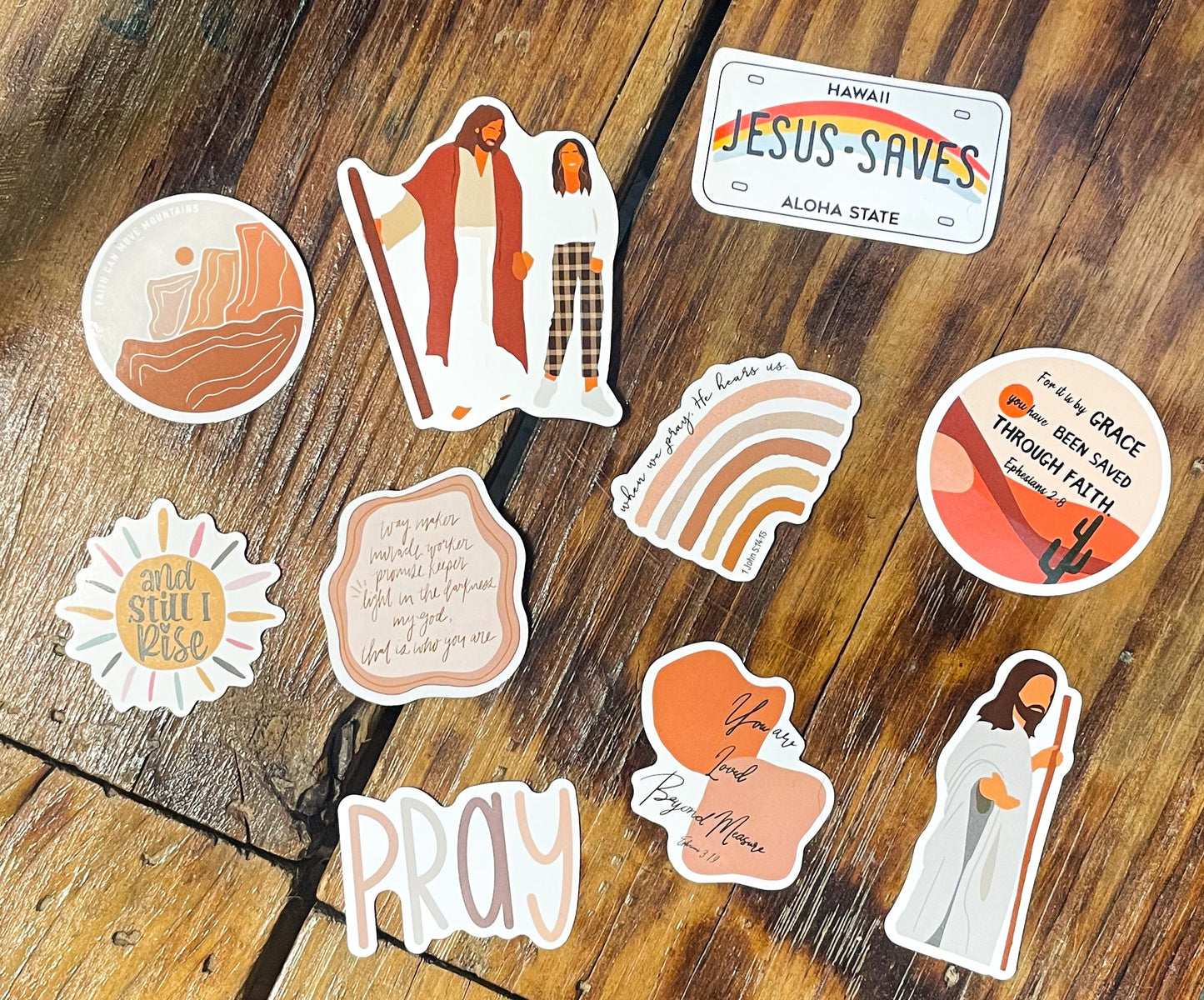 Christian Stickers - Jesus Mystery Stickers - Faith Stickers - Christian Gift