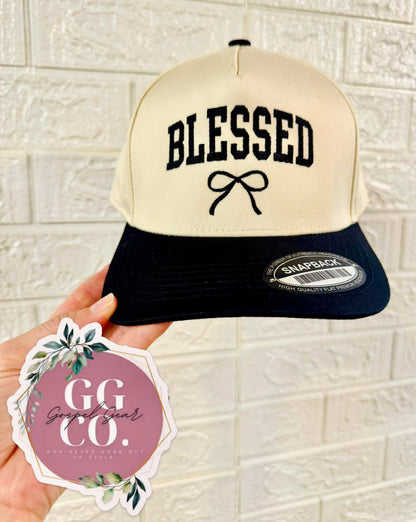 Blessed Bow - Embroidered Vintage Hat