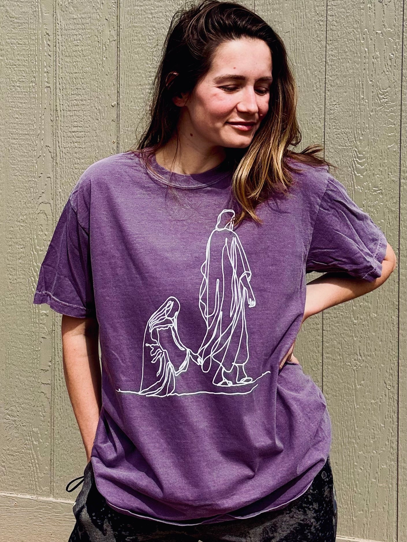 Hanging By A Thread -  Christian Shirt - Christian Apparel - Graphic Tee - Christian Gift (8-1)