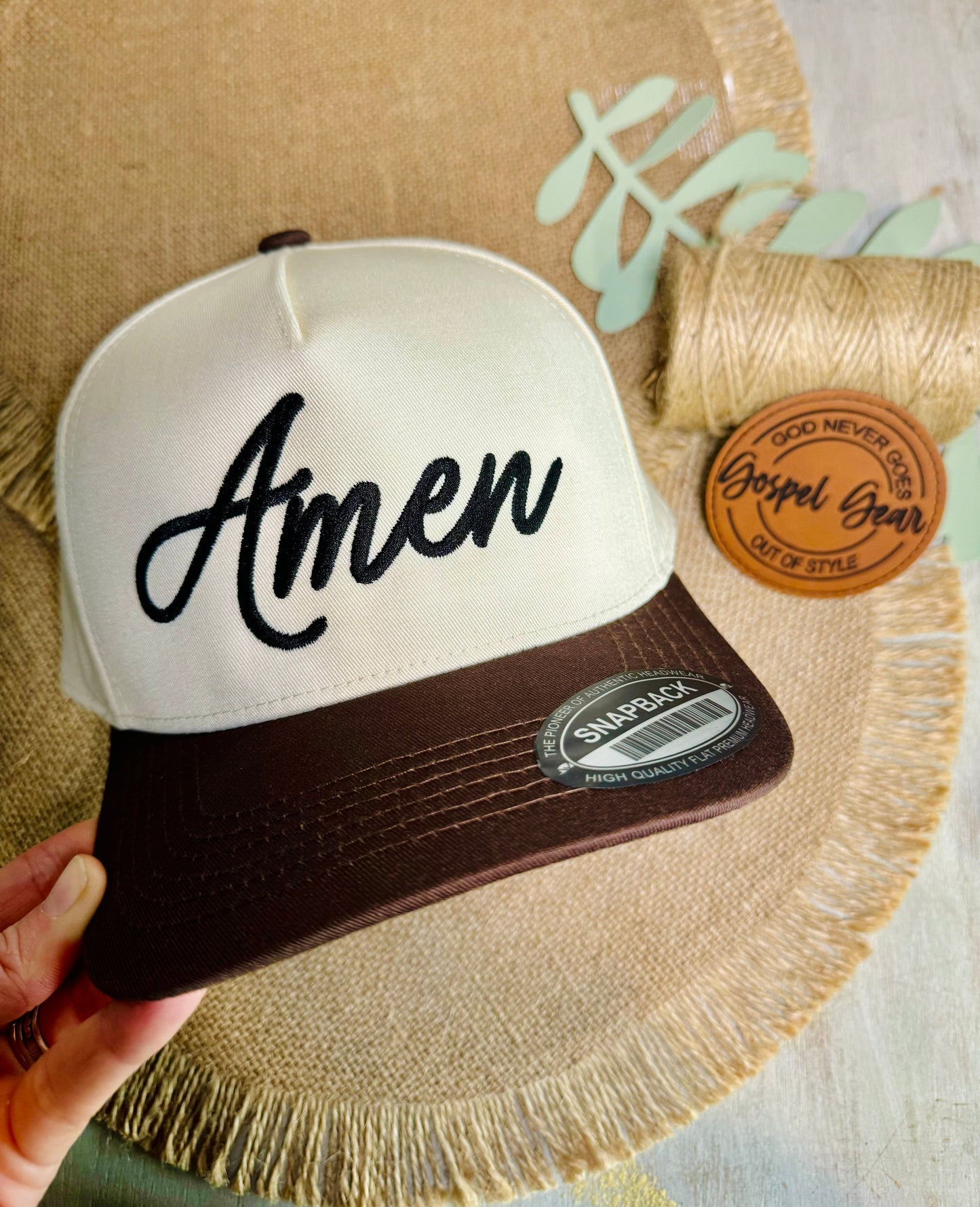 Amen - Embroidered Christian Structured Hat