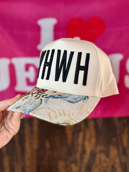 YHWH Puff Embroidered Hat, Embroidered Hat, Embroidered Christian Hat, Dad Hat, Christian Gift