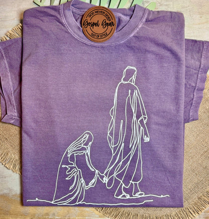 Hanging By A Thread -  Christian Shirt - Christian Apparel - Graphic Tee - Christian Gift (8-1)