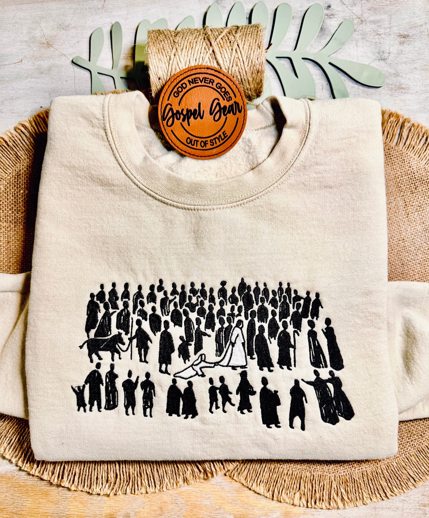 The Hem Of His Garment Embroidered Shirt, Christian Sweatshirt, Embroidered Jesus Shirt, Christian Shirt, Christian Gift