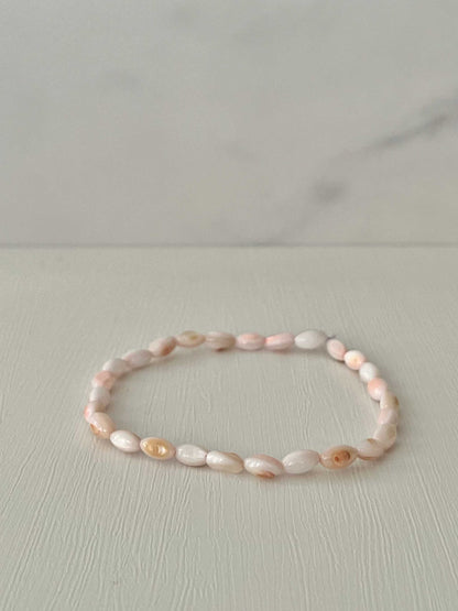 Bead Bracelet with Freshwater Shell & Pearl Beads