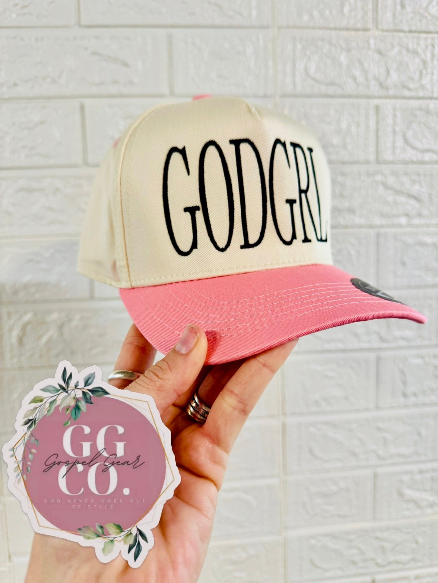 God Girl Embroidered Vintage Hat