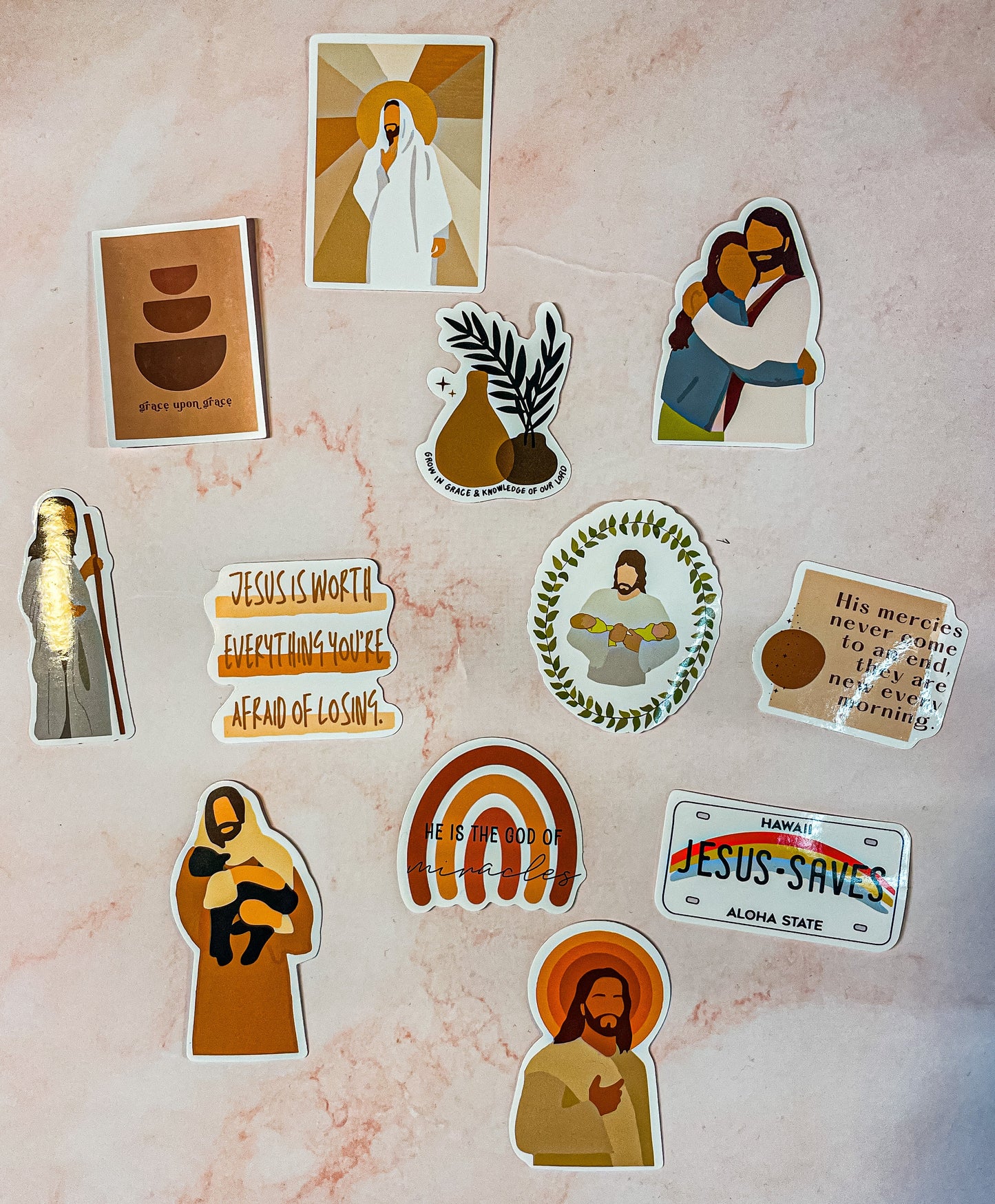 Christian Stickers - Jesus Mystery Stickers - Faith Stickers - Christian Gift