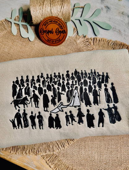 The Hem Of His Garment Embroidered Shirt, Christian Sweatshirt, Embroidered Jesus Shirt, Christian Shirt, Christian Gift