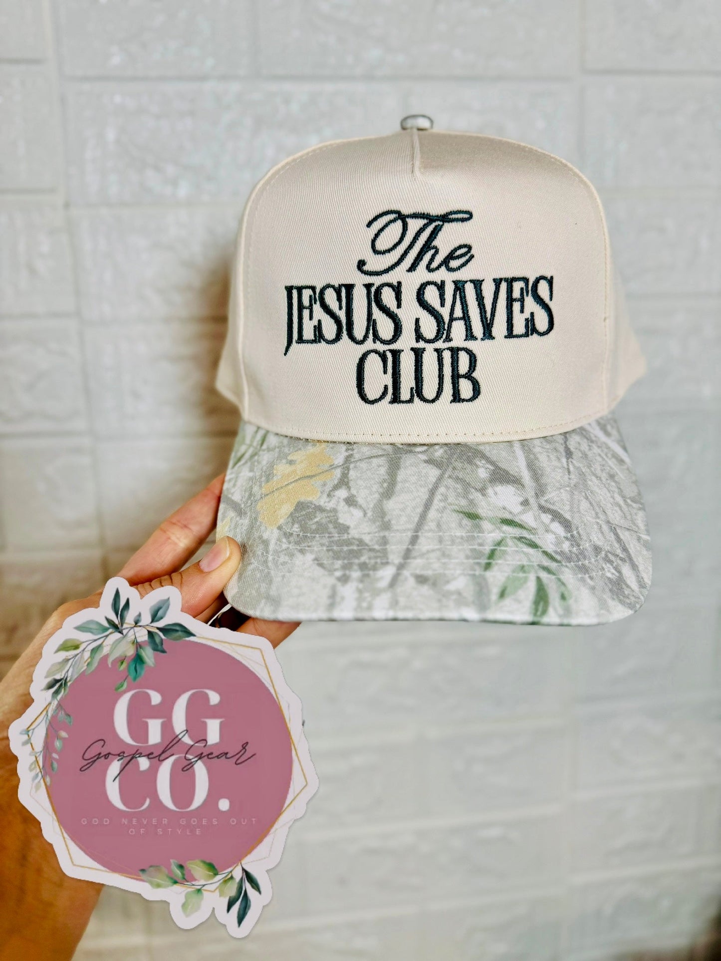 The Jesus Saves Club Embroidered Hat, Embroidered Christian Hat, Christian Hat, Trendy Hat, Christian Gift
