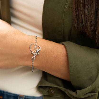 Faith Heart Bracelet