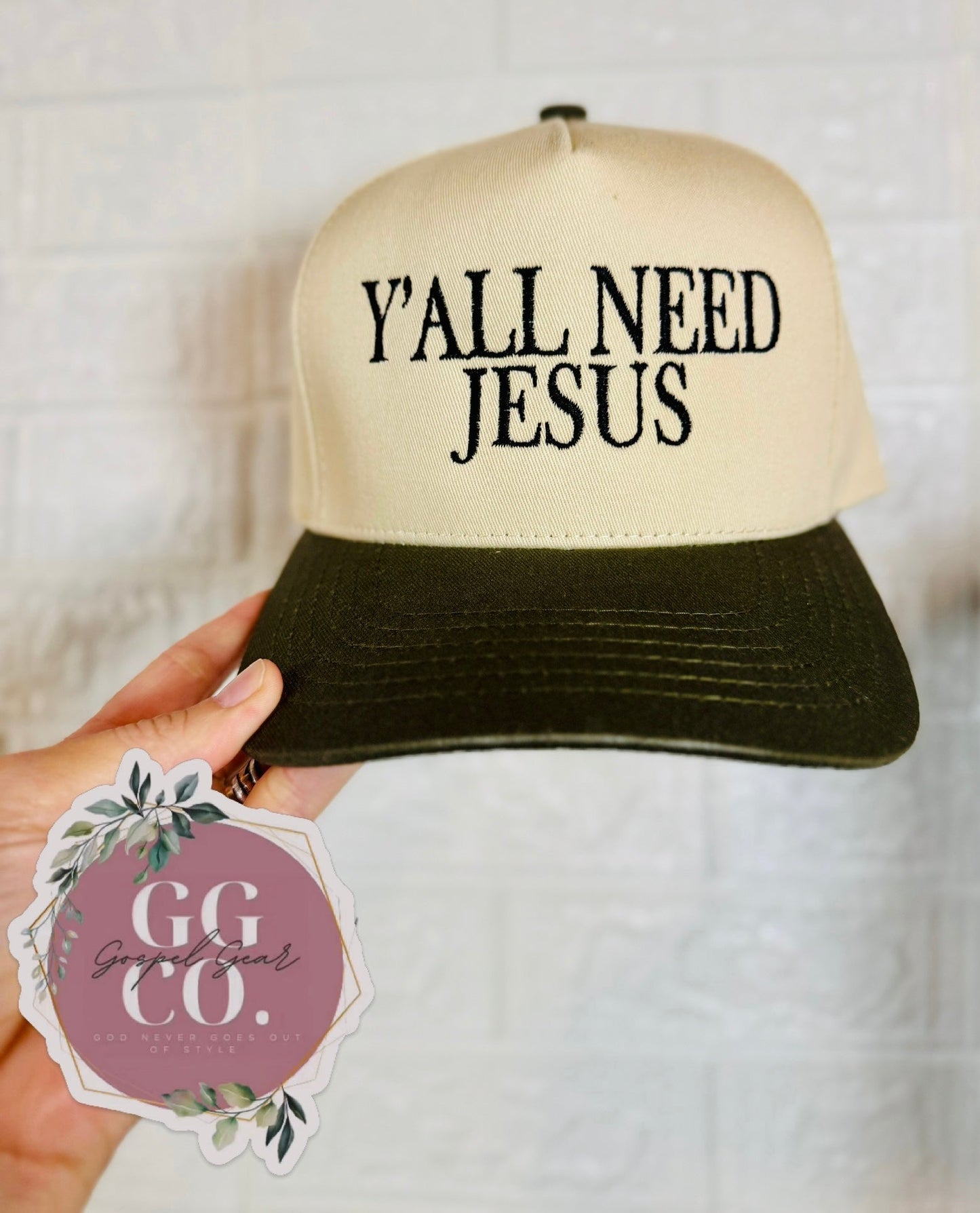 Y’all Need Jesus Hat, Embroidered Vintage Hat, Christian Dad Hat, Christian Gift